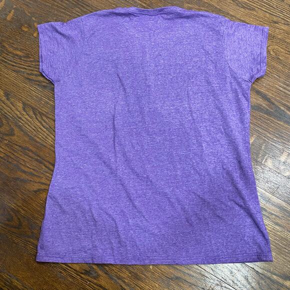 St Louis Missouri Tee Women's Cut The Show Me State Graphic Purple T-Shirt - Picture 4 of 5